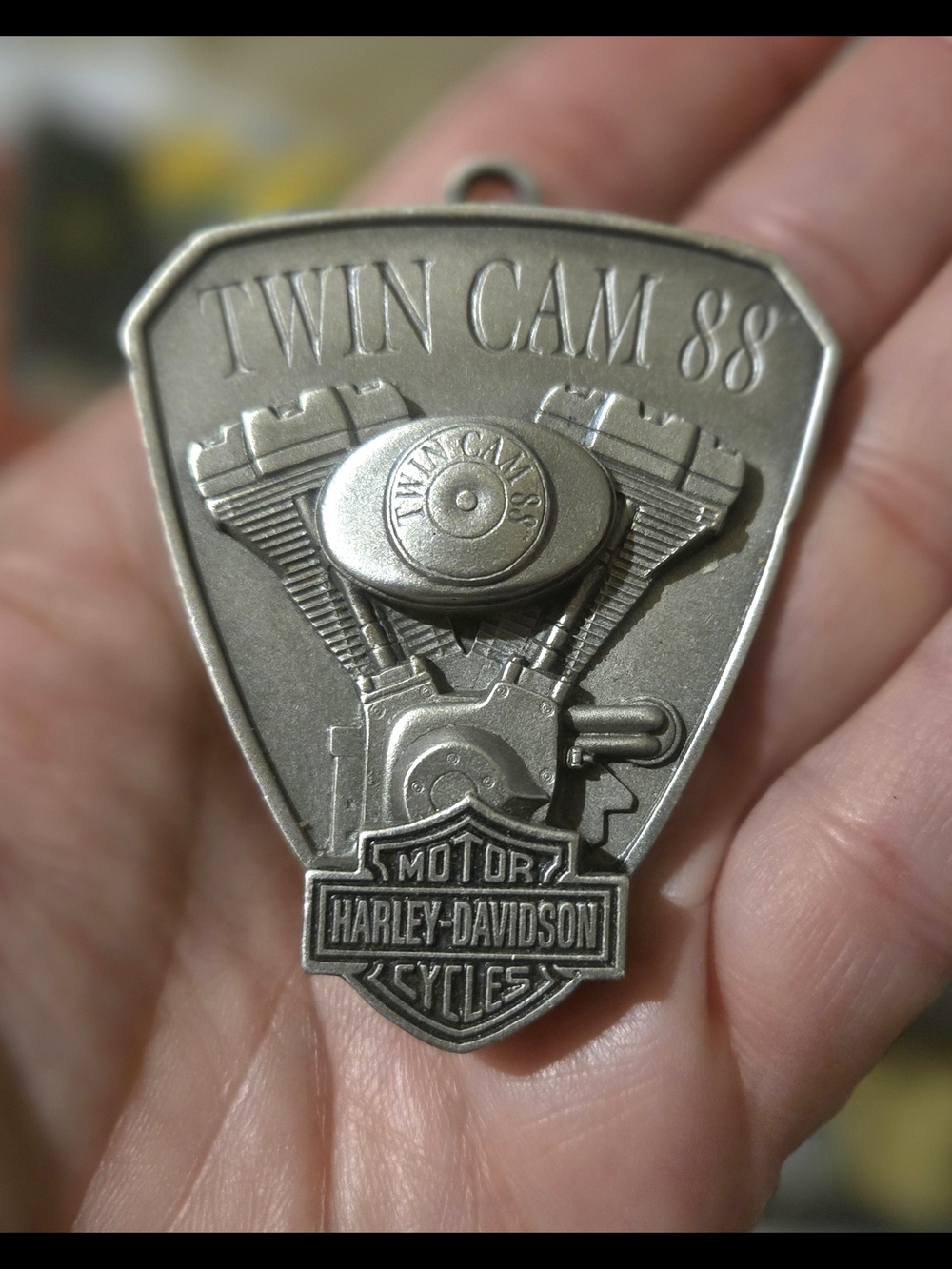 Harley-Davidson Silver Twin Cam 88 Engine Pendant
